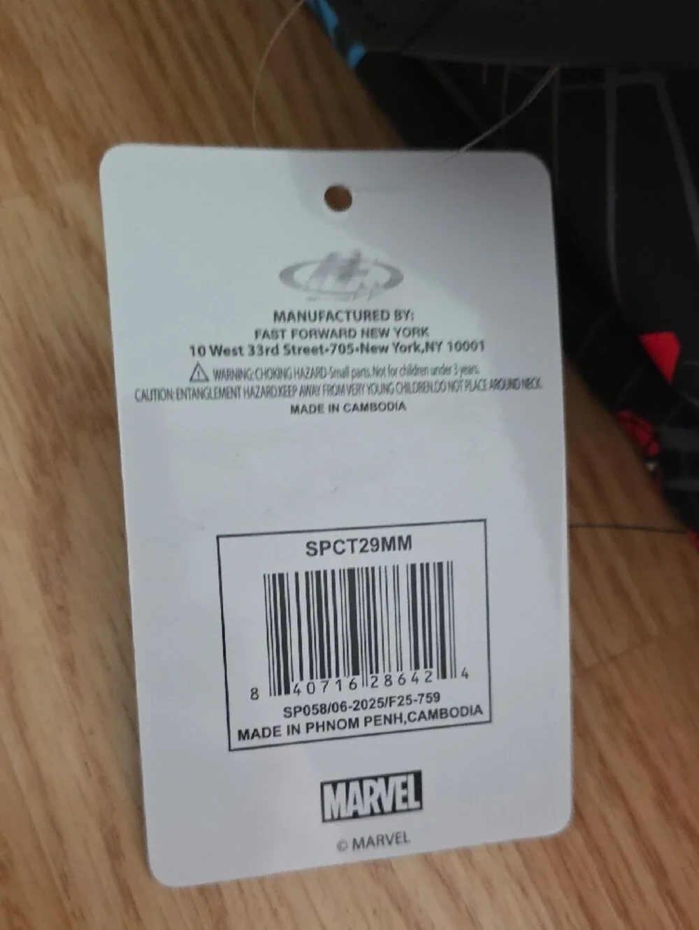 Marvel Spider-Man Black Duffel Bag